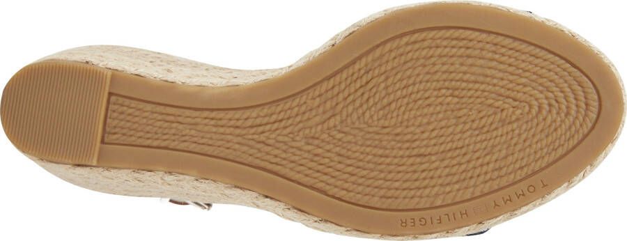 Tommy Hilfiger Sleehaksandaaltjes CORPORATE WEBBING LOW WEDGE