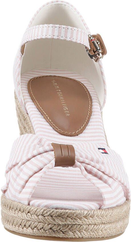 Tommy Hilfiger Sleehaksandaaltjes HIGH WEDGE SEERSUCKER - Foto 5