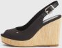 Tommy Hilfiger Sleehaksandaaltjes ICONIC ELENA SLING BACK WEDGE zomerschoen sandaal keilhak met verstelbare gesp - Thumbnail 71