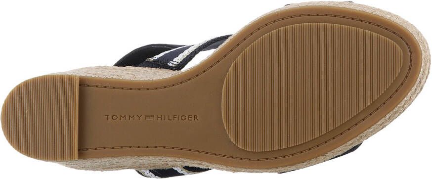 Tommy Hilfiger Sleehaksandaaltjes WEBBING HIGH WEDGE SANDAL