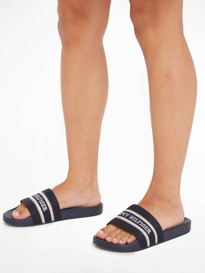 Tommy Hilfiger Slippers HILFIGER POOLSLIDE WITH WEBBING