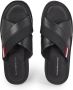 Tommy Hilfiger Criss Zwarte Platte Sandalen voor Mannen Black Heren - Thumbnail 10