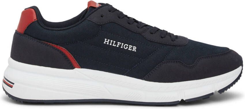 Tommy Hilfiger Sneakers FASTON MIX ESS vrijetijdsschoen halve schoen veterschoen met gepolsterde schacht