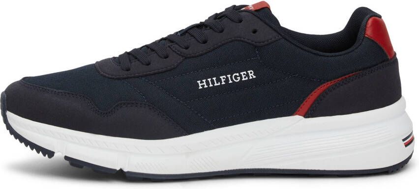 Tommy Hilfiger Sneakers FASTON MIX ESS vrijetijdsschoen halve schoen veterschoen met gepolsterde schacht