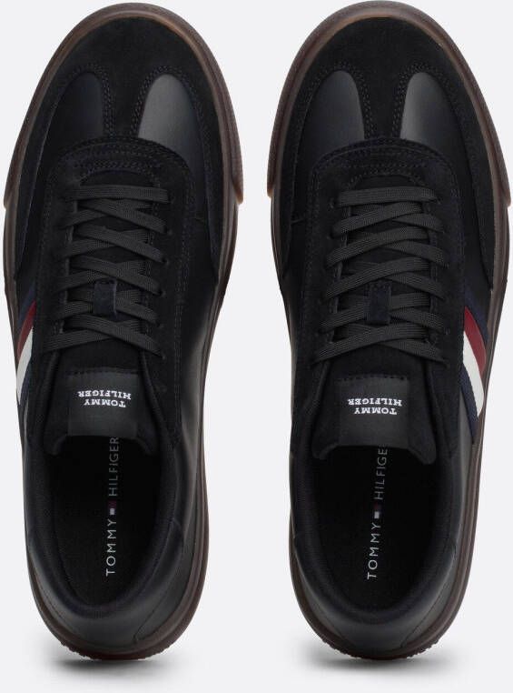 Tommy Hilfiger Sneakers TH CUPSET TERRACE vrijetijdsschoen halfschoen veterschoen met zijstrepen