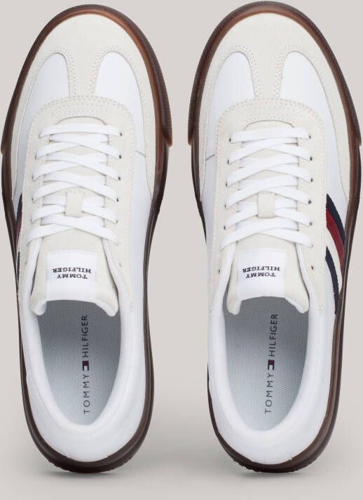 Tommy Hilfiger Sneakers TH CUPSET TERRACE vrijetijdsschoen halfschoen veterschoen met zijstrepen