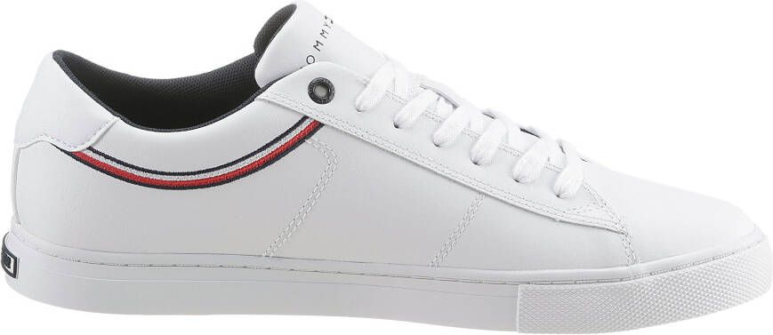 Tommy Hilfiger Sneakers ESSENTIAL LEATHER SNEAKER DETAIL met strepen in tommy-kleuren