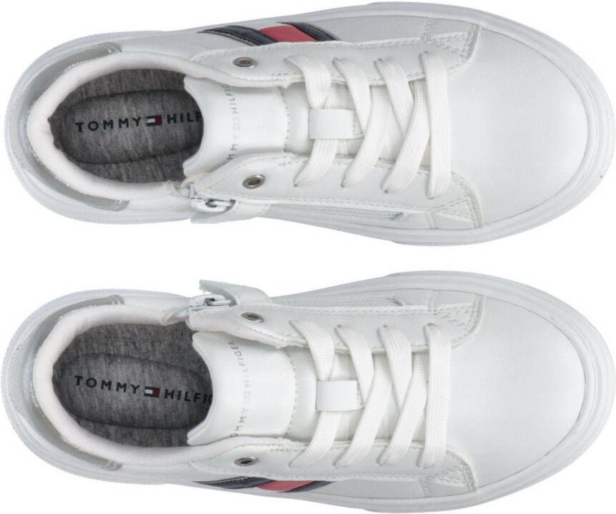 Tommy Hilfiger Sneakers FLAG LOW CUT LACE-UP SNEAKER met een ritssluiting