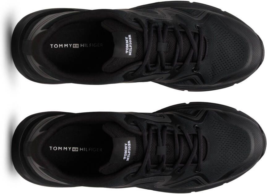 Tommy Hilfiger Sneakers met sleehak M RUNNER TECH KNIT