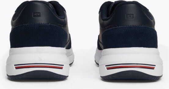 Tommy Hilfiger Sneakers met sleehak FASTON LTH MIX vrijetijdsschoen veterschoen lage schoen met gevoerde schacht