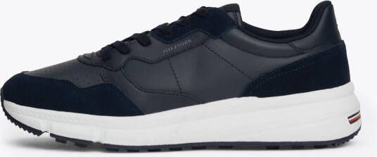 Tommy Hilfiger Sneakers met sleehak FASTON LTH MIX freizeitschoen veterschoen lage schoen met gevoerde schacht