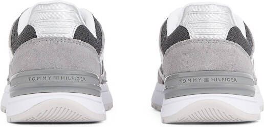 Tommy Hilfiger Sneakers met sleehak CASUAL FASHION RUNNER MIX vrijetijdsschoen lage schoen veterschoen in contrast-look