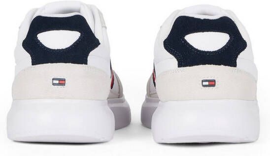 Tommy Hilfiger Sneakers met sleehak LIGHT CUPSOLE LTH MIX STRIPES vrijetijdsschoen lage schoen veterschoen met zijstrepen