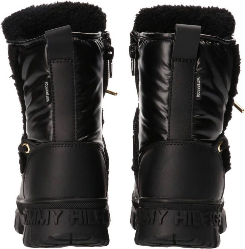 Tommy Hilfiger Snowboots winterlaarzen plateaulaarzen met gouden details