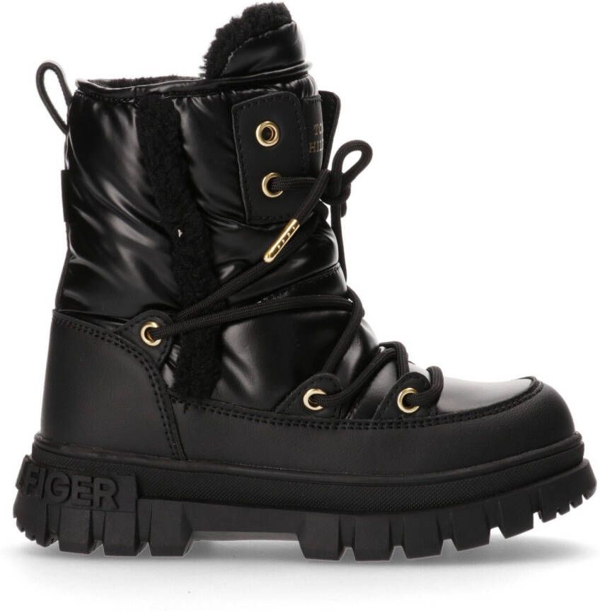 Tommy Hilfiger Snowboots winterlaarzen plateaulaarzen met gouden details