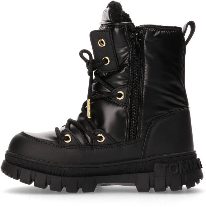 Tommy Hilfiger Snowboots winterlaarzen plateaulaarzen met gouden details