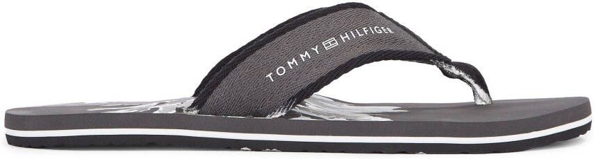 Tommy Hilfiger Teenslippers HILFIGER PALM PRINT BEACH SANDAL