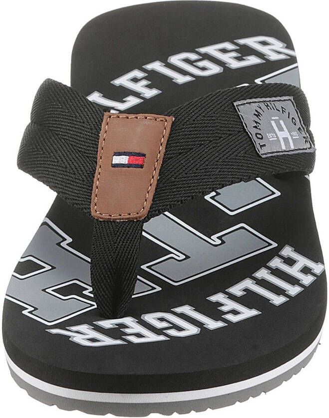 Tommy Hilfiger Teenslippers ESSENTIAL TH BEACH SANDAL zomerschoen slippers poolslides zwemschip met logoprint