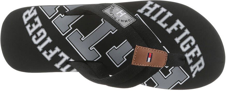 Tommy Hilfiger Teenslippers ESSENTIAL TH BEACH SANDAL zomerschoen slippers poolslides zwemschip met logoprint