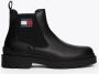 TOMMY JEANS Chelsea-boots TJM LEATHER CHELSEA BOOT hakken zakelijke mode instaplaarzen enkellaars breedte g - Thumbnail 12