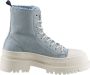 Tommy Jeans Veterboots met labelpatch model 'FOXING DENIM' - Thumbnail 8