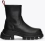 TOMMY JEANS Laarsjes TJW CHUNKY CHELSEA BOOT MIX MAT blokhak plateau instap laarzen combat-boots met label - Thumbnail 5