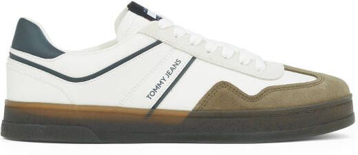 TOMMY JEANS Plateausneakers THE GREENWHICH RETRO freizeitschoen lage schoen veterschoen met gekleurde contrastafwerkingen