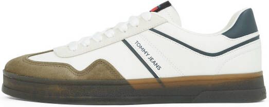 TOMMY JEANS Plateausneakers THE GREENWHICH RETRO freizeitschoen lage schoen veterschoen met gekleurde contrastafwerkingen