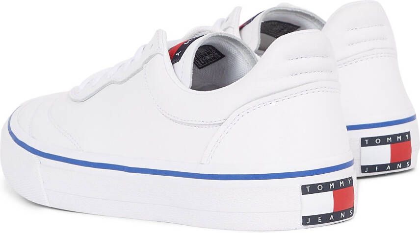 TOMMY JEANS Sneakers LEATHER SOCCER VULC met opgestikt logo op de tong