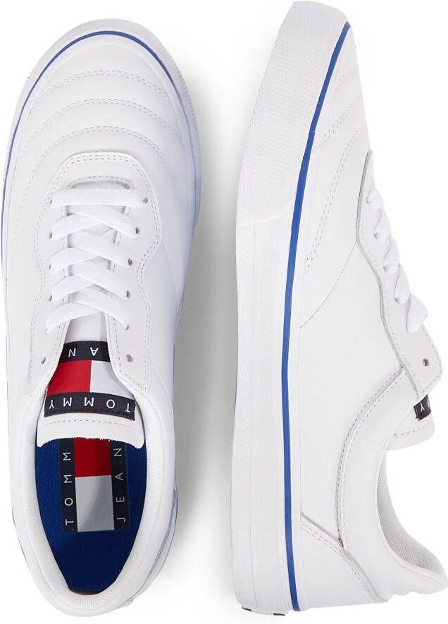 TOMMY JEANS Sneakers LEATHER SOCCER VULC met opgestikt logo op de tong