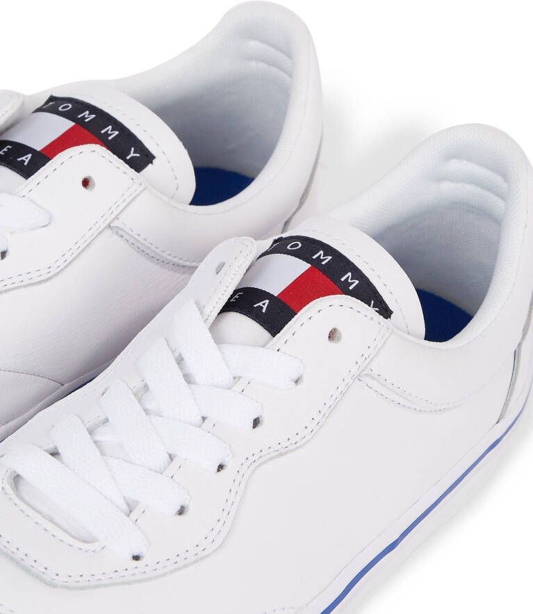 TOMMY JEANS Sneakers LEATHER SOCCER VULC met opgestikt logo op de tong