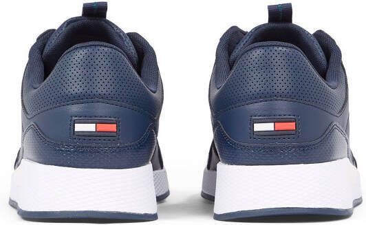 TOMMY JEANS Sneakers met sleehak FLEXI RUNNER vrijetijdsschoen halfschoen veterschoen met zijlogo-vlag