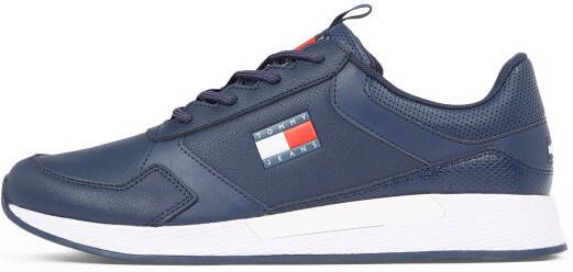 TOMMY JEANS Sneakers met sleehak FLEXI RUNNER vrijetijdsschoen halfschoen veterschoen met zijlogo-vlag