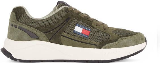 TOMMY JEANS Sneakers met sleehak TJM RUNNER MIX MATERIAL