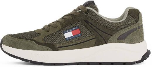 TOMMY JEANS Sneakers met sleehak TJM RUNNER MIX MATERIAL