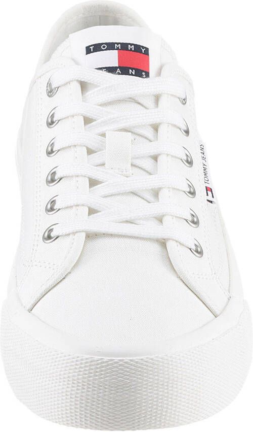 TOMMY JEANS Sneakers TJM LACE UP CANVAS COLOR met label vrijetijdsschoen halfhoge schoen veterschoen