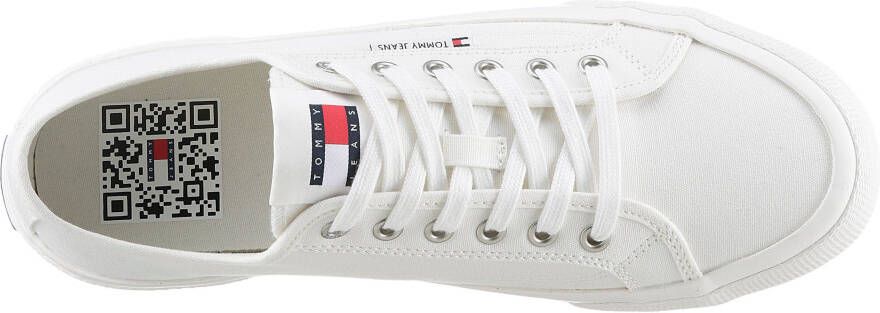 TOMMY JEANS Sneakers TJM LACE UP CANVAS COLOR met label vrijetijdsschoen halfhoge schoen veterschoen