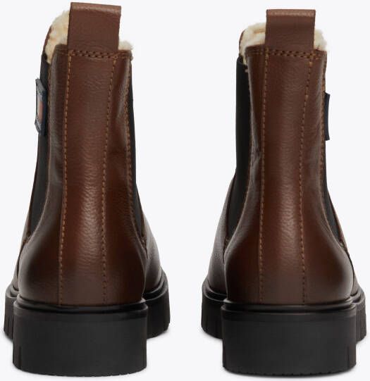 TOMMY JEANS Winterlaarzen TJW CHELSEA BOOT WL blokhak plateau chelseaboots instapschoen met zijlogo