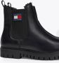 Tommy Jeans Chelsea boots van leer met elastische inzet - Thumbnail 7