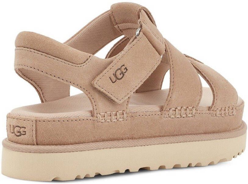 UGG Plateausandalen W Goldenstar Strap met klittenbandsluiting