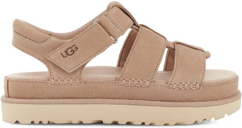 UGG Plateausandalen W Goldenstar Strap met klittenbandsluiting