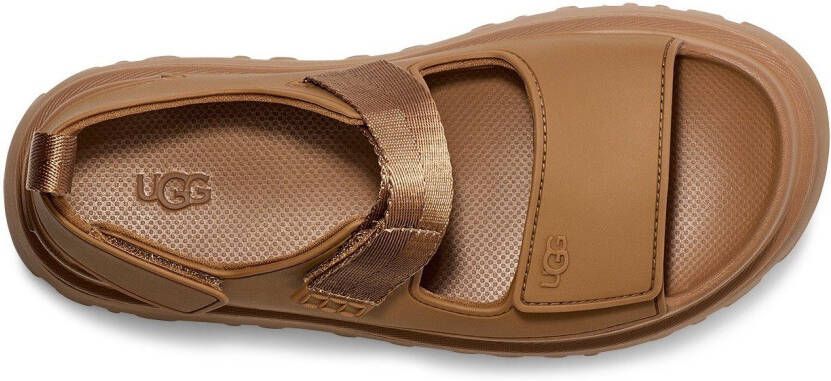 UGG Plateausandalen Goldenglow met klittenbandsluitingen