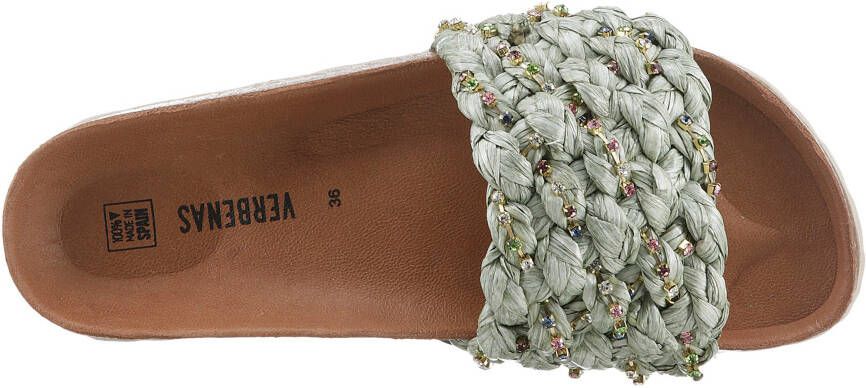 VERBENAS Slippers RICA TRENZA RAFIA BRILLOS