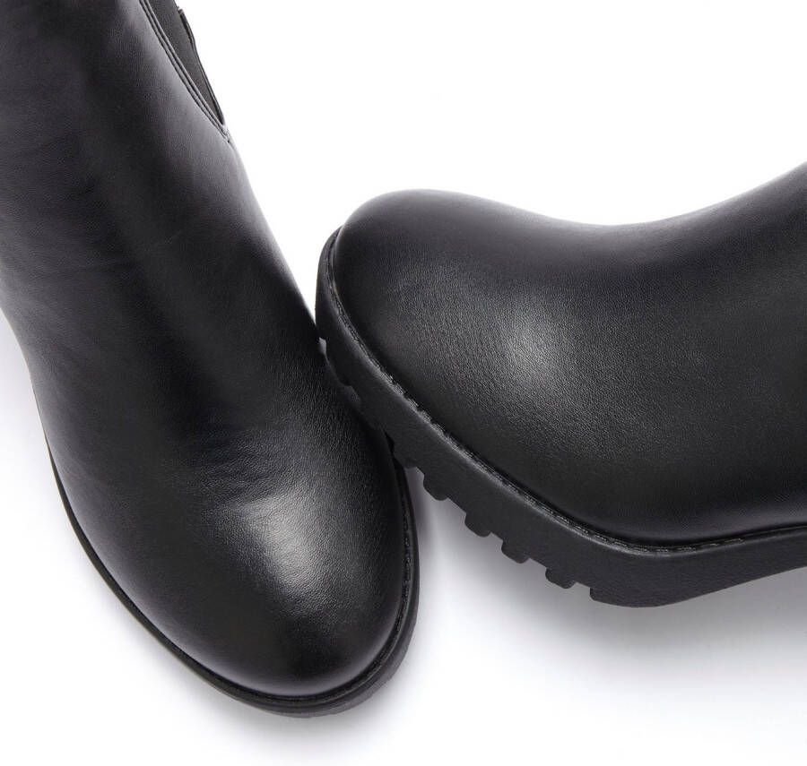 Vivance Chelsea-boots met blokhak & stretch inzet hoge hak enkellaarsjes