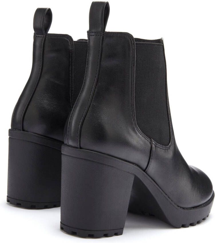 Vivance Chelsea-boots met blokhak & stretch inzet hoge hak enkellaarsjes