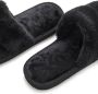 Vivance Pantoffels Pantolette pluche pantoffels mule open schoen VEGAN - Thumbnail 5