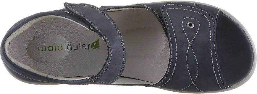 Waldläufer Sandalen HILENA zomerschoen sandaal keilhak met decoratieve stiksels h-breedte