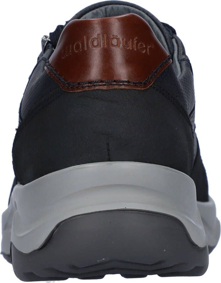 Waldläufer Sneakers H-max comfortabele schoen lage schoen veterschoen in comfortbreedte h = zeer breed