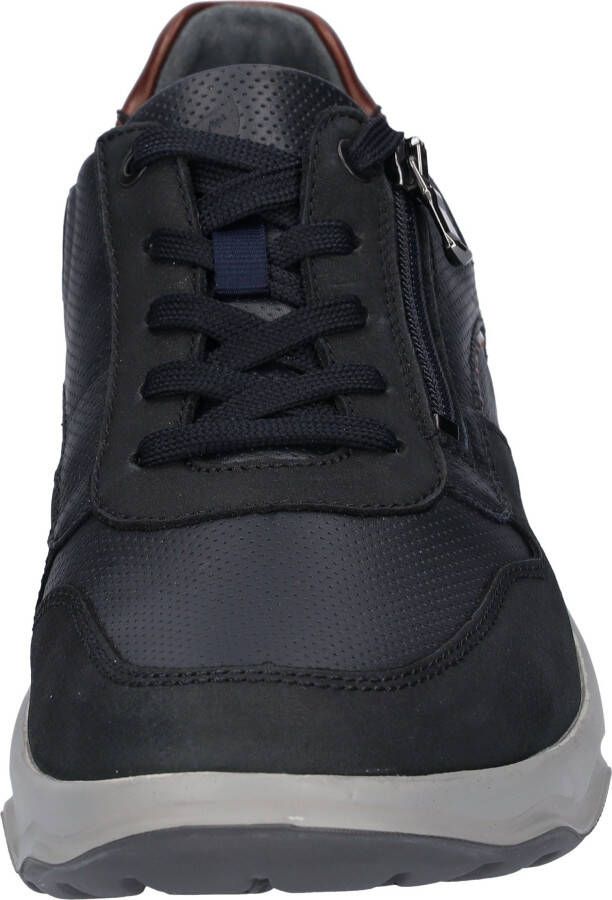 Waldläufer Sneakers H-max comfortabele schoen lage schoen veterschoen in comfortbreedte h = zeer breed