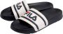 Fila Ergonomische Rubberen Slipper Wit Marineblauw White - Thumbnail 3